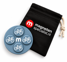 Startnummern-Magnete Radsport – Steelgrey – 8er-Set