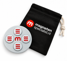Startnummern-Magnete Radsport – Steelgrey – 8er-Set