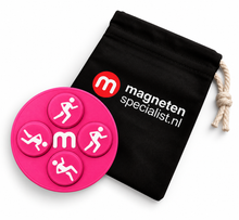 Startnummern-Magnete Laufen – Rosa – 8er-Set
